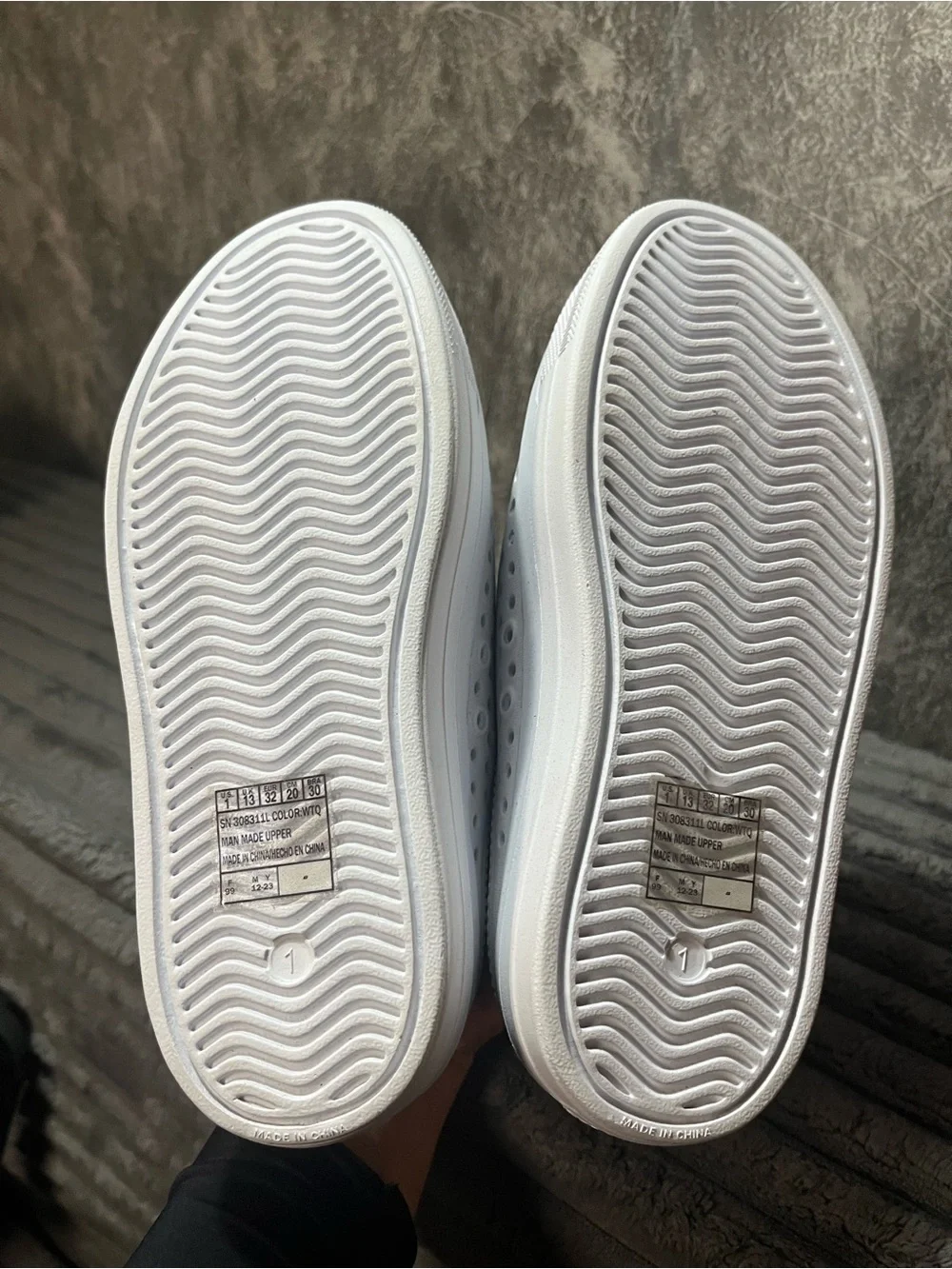 Sketchers Kids White Slip-On Platform Shoes with Mint Lining and Fun Charms
